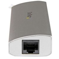 Miniatura 4 de 3 Port Portable USB 3.0 Hub plus GbE