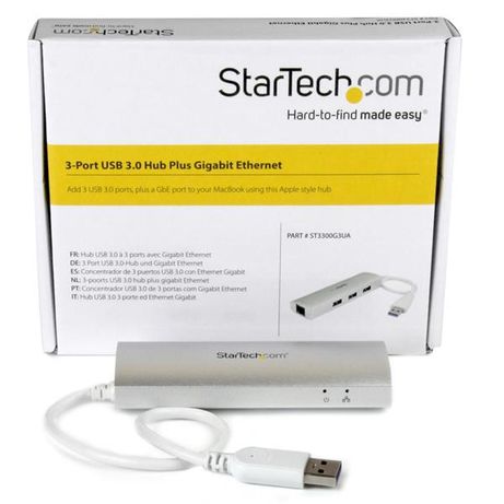 3 Port Portable USB 3.0 Hub plus GbE - Imagen 7 de 7 3 Port Portable USB 3.0 Hub plus GbE - Imagen 7 de 7
