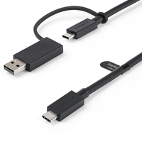 Miniatura 1 de CABLE 0.9M USB-C CON ADAPTADOR USBA - CABLE USB TIP OC