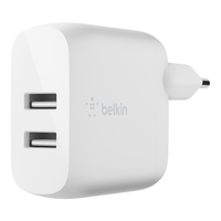 Miniatura 1 de CARGADOR DOMÉSTICO BELKIN WCB002VFWH DOBLE USB-A BOOST CHARGE  12Wx2  COLOR BLANCO