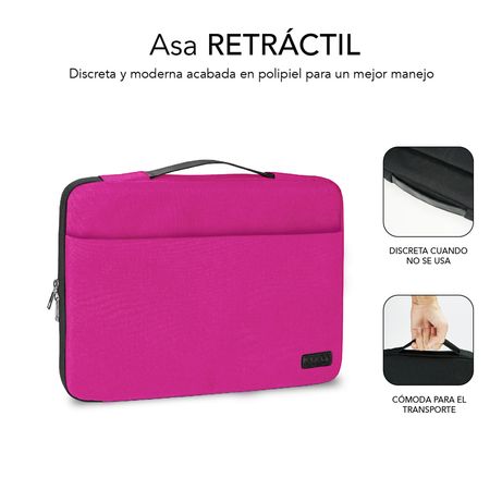FUNDA PORTATIL SUBBLIM 13,3´´ - 14´´ ROSA - Imagen 4 de 4 FUNDA PORTATIL SUBBLIM 13,3´´ - 14´´ ROSA - Imagen 4 de 4