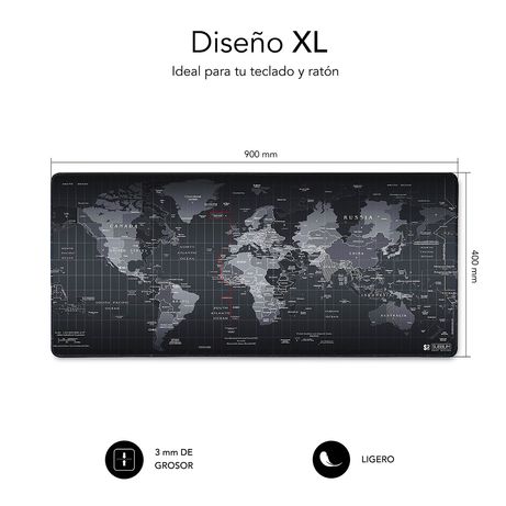 ALFOMBRILLA GAMING SUBBLIM WORLD XL - Imagen 4 de 4 ALFOMBRILLA GAMING SUBBLIM WORLD XL - Imagen 4 de 4