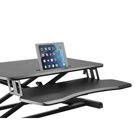 SOPORTE ERGONOMICO DE MESA PARA PC / MONITOR Y TECLADO ALTURA AJUSTABLE - Imagen 6 de 7 SOPORTE ERGONOMICO DE MESA PARA PC / MONITOR Y TECLADO ALTURA AJUSTABLE - Imagen 6 de 7