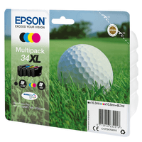MULTIPACK 4-COLOURS 34XL DURABRITE GOLF BA LL