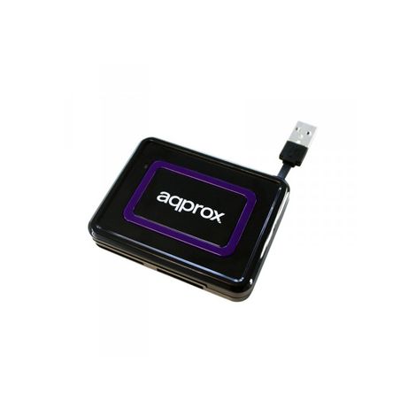 LECTOR MULTITARJETA APPROX USB2.0 APPCRDNIB NEGRO + LECTOR DNI + SIM - Imagen 2 de 6 LECTOR MULTITARJETA APPROX USB2.0 APPCRDNIB NEGRO + LECTOR DNI + SIM - Imagen 2 de 6