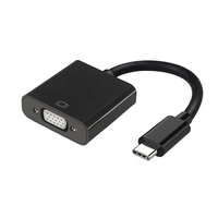 Miniatura 1 de ADAPTADOR AISENS USB TIPO-C MACHO A VGA HEMBRA 15CM NEGRO A109-0347