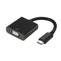 Miniatura 2 de ADAPTADOR AISENS USB TIPO-C MACHO A VGA HEMBRA 15CM NEGRO A109-0347