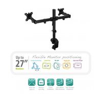 Miniatura 8 de SOPORTE TV MESA 2 MONITORES HASTA 27" EWENT EW1512