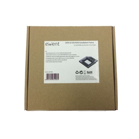 EWENT ADAP.HDD/SSD SATA PARA UNIDAD ÓPTICA 12.7mm - Imagen 7 de 7 EWENT ADAP.HDD/SSD SATA PARA UNIDAD ÓPTICA 12.7mm - Imagen 7 de 7