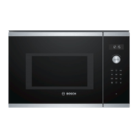 Miniatura 1 de HORNO MICROONDAS INTEGRABLE BOSCH BEL554MS0 25 LITROS CON GRILL CRISTAL NEGRO