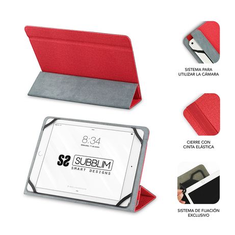 FUNDA STAND 10,1´´ FREECAM CASE SUBBLIM RED - Imagen 3 de 6 FUNDA STAND 10,1´´ FREECAM CASE SUBBLIM RED - Imagen 3 de 6