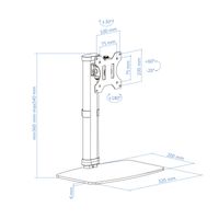 Miniatura 10 de Tooq DB1127TN-B Soporte mesa monitor/tv 17-27