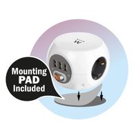 Miniatura 3 de EWENT EW3939 REGLETA CUBO 3 TOMAS/3 USB BLANCO