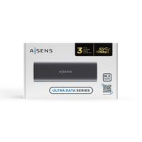 Miniatura 7 de AISENS ASM2-015GR caja para disco duro externo Caja externa para unidad de estado sólido (SSD) Gris M.2
