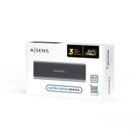 Miniatura 8 de AISENS ASM2-015GR caja para disco duro externo Caja externa para unidad de estado sólido (SSD) Gris M.2