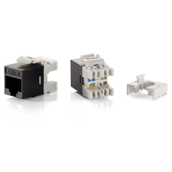 KIT 8 UDS CONECTOR HEMBRA RJ45 UTP CAT6 SLIM PANEL KEYSTONE