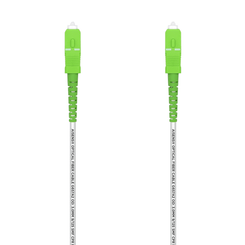 AISENS Cable Fibra Óptica Latiguillo G657A2 3.0 9/125 SMF Simplex CPR DCA LSZH, SC/APC-SC/APC, Blanco, 150 m