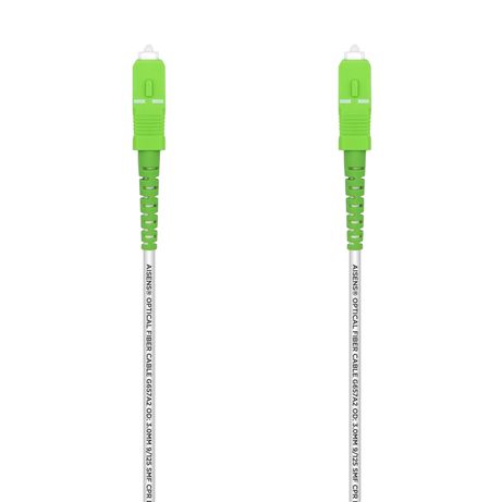 AISENS Cable Fibra Óptica Latiguillo G657A2 3.0 9/125 SMF Simplex CPR DCA LSZH, SC/APC-SC/APC, Blanco, 150 m - Imagen 2 de 4 AISENS Cable Fibra Óptica Latiguillo G657A2 3.0 9/125 SMF Simplex CPR DCA LSZH, SC/APC-SC/APC, Blanco, 150 m - Imagen 2 de 4