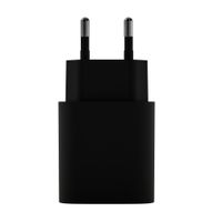 Miniatura 2 de LEOTEC CARGADOR 20W CARGA RAPIDA 1 USB TIPO-C PD 1 USB-A NEGRO