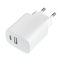 Miniatura 5 de LEOTEC CARGADOR 20W CARGA RAPIDA 1 USB TIPO-C PD 1 USB-A BLANCO
