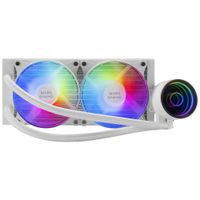 Miniatura 3 de SISTEMA DE REFRIGERACION LIQUIDA MARS GAMING ML-ONE240 WHITE 2x (12x12) ILUMINACION FRGB TPD 400W PARA PROCESADORES INTEL Y AMD