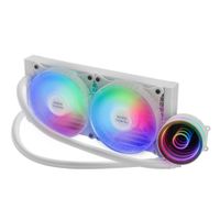 Miniatura 4 de SISTEMA DE REFRIGERACION LIQUIDA MARS GAMING ML-ONE240 WHITE 2x (12x12) ILUMINACION FRGB TPD 400W PARA PROCESADORES INTEL Y AMD