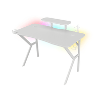Miniatura 1 de MESA GAMING GENESIS HOLM 320 RGB BLANCA CARBONO
