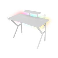 Miniatura 2 de MESA GAMING GENESIS HOLM 320 RGB BLANCA CARBONO