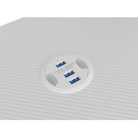 Miniatura 7 de MESA GAMING GENESIS HOLM 320 RGB BLANCA CARBONO