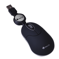 Miniatura 1 de NGS Ratón Retráctil SINBLACK 1000dpi Negro