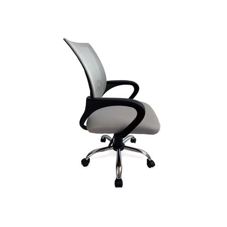 SILLA DE OFICINA EQUIP DE MALLA COLOR GRIS CLARO RECUBRIMIENTO PU DE ALTA CALIDAD DISE??O ERGONOMI - Imagen 4 de 6 SILLA DE OFICINA EQUIP DE MALLA COLOR GRIS CLARO RECUBRIMIENTO PU DE ALTA CALIDAD DISE??O ERGONOMI - Imagen 4 de 6