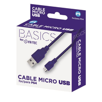 Miniatura 1 de CABLE MICRO USB FR-TEC PARA PS4 | AZUL