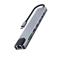 Miniatura 1 de EWENT DOCKING MULTIPUERTO USB-C, 8 en 1, HDMI 4K