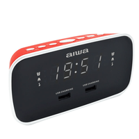 Miniatura 1 de RELOJ DESPETADOR CON RADIO AIWA CRU-19 RED 2 PUERTOS USB DE CARGA 5V 2.4A