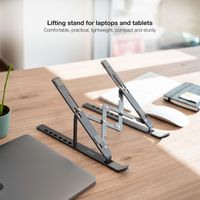 Miniatura 6 de Tooq Soporte elevador plegable portátiles Gris