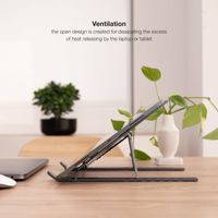 Miniatura 9 de Tooq Soporte elevador plegable portátiles Gris