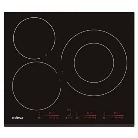 VITROCERAMICA INDUCCION EDESA EIM-6330 B/A 3 ZONAS COCCION ANCHO 59 CM - Imagen 1 de 3 VITROCERAMICA INDUCCION EDESA EIM-6330 B/A 3 ZONAS COCCION ANCHO 59 CM - Imagen 1 de 3