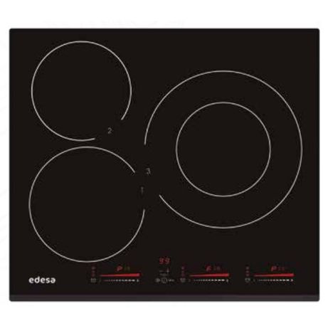 VITROCERAMICA INDUCCION EDESA EIM-6330 B/A 3 ZONAS COCCION ANCHO 59 CM - Imagen 2 de 3 VITROCERAMICA INDUCCION EDESA EIM-6330 B/A 3 ZONAS COCCION ANCHO 59 CM - Imagen 2 de 3