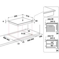 Miniatura 12 de VITROCERAMICA INDUCCION WHIRLPOOL WL B2760BF HOB WP FLEX ANCHO 60 CM