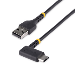 Cable 15cm de Carga USB A USB C Acodado - USB 2.0 - Tipo C