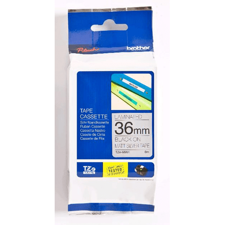 Tape/36mm black on matt f P-Touch TZE - Imagen 1 de 1 Tape/36mm black on matt f P-Touch TZE - Imagen 1 de 1