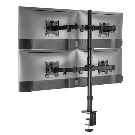 SOPORTE PANTALLA PARA MESA 17"-32" DOBLE BRAZO ARTICULADO SOPORTA 4 MONITORES VESA STANDARD HASTA 9KG - Imagen 4 de 9 SOPORTE PANTALLA PARA MESA 17"-32" DOBLE BRAZO ARTICULADO SOPORTA 4 MONITORES VESA STANDARD HASTA 9KG - Imagen 4 de 9