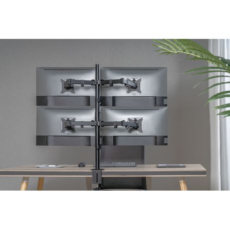 SOPORTE PANTALLA PARA MESA 17"-32" DOBLE BRAZO ARTICULADO SOPORTA 4 MONITORES VESA STANDARD HASTA 9KG - Imagen 7 de 9 SOPORTE PANTALLA PARA MESA 17"-32" DOBLE BRAZO ARTICULADO SOPORTA 4 MONITORES VESA STANDARD HASTA 9KG - Imagen 7 de 9