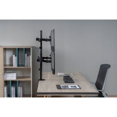SOPORTE PANTALLA PARA MESA 17"-32" DOBLE BRAZO ARTICULADO SOPORTA 4 MONITORES VESA STANDARD HASTA 9KG - Imagen 8 de 9 SOPORTE PANTALLA PARA MESA 17"-32" DOBLE BRAZO ARTICULADO SOPORTA 4 MONITORES VESA STANDARD HASTA 9KG - Imagen 8 de 9
