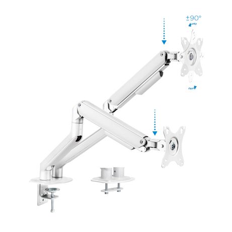 SOPORTE MESA MONITOR/TV TOOQ DB4132TNR-W 17´´/32´´ MAX.9KG BLANCO 2 BRAZOS - Imagen 3 de 9 SOPORTE MESA MONITOR/TV TOOQ DB4132TNR-W 17´´/32´´ MAX.9KG BLANCO 2 BRAZOS - Imagen 3 de 9