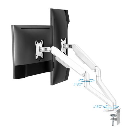 SOPORTE MESA MONITOR/TV TOOQ DB4132TNR-W 17´´/32´´ MAX.9KG BLANCO 2 BRAZOS - Imagen 4 de 9 SOPORTE MESA MONITOR/TV TOOQ DB4132TNR-W 17´´/32´´ MAX.9KG BLANCO 2 BRAZOS - Imagen 4 de 9