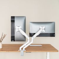 Miniatura 6 de SOPORTE MESA MONITOR/TV TOOQ DB4132TNR-W 17´´/32´´ MAX.9KG BLANCO 2 BRAZOS