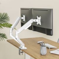 Miniatura 7 de SOPORTE MESA MONITOR/TV TOOQ DB4132TNR-W 17´´/32´´ MAX.9KG BLANCO 2 BRAZOS