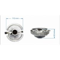 Miniatura 5 de VENTILADOR DE REFRIGERACION GEMBIRD   DE CPU 9 CM 55 W LED AZUL 4 PIN