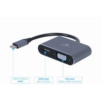 Miniatura 3 de Gembird Adaptador USB Type-C a HDMI /VGA Gris